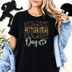 Pittsburgh Game Day Rhinestone T-Shirt: Shiny Football Stadium Outfit
