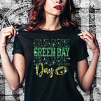 Green Bay Rhinestone Game Day T-Shirt: Sportwear Tailgate Trend Tee