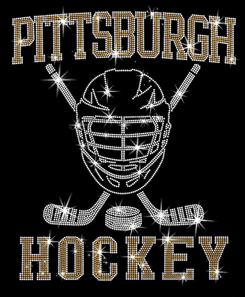 Pittsburgh Hockey Rhinestone Shirt: Game Day Bling Apparel