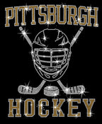 Pittsburgh Hockey Rhinestone Shirt: Game Day Bling Apparel