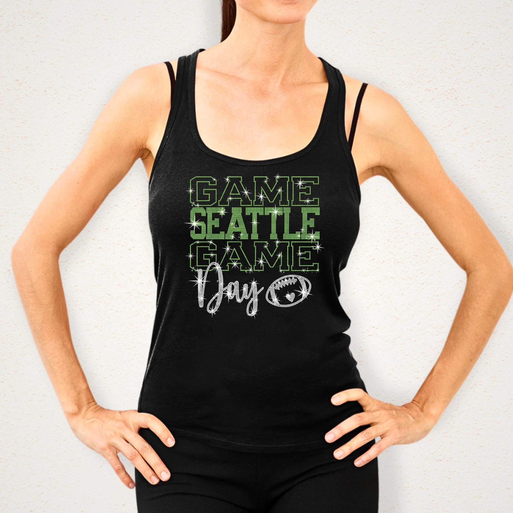 Seattle Rhinestone Game Day Shirt: Seattle Football Fans Outfit