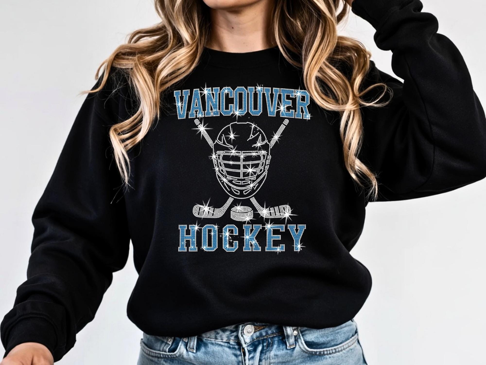 Vancouver Hockey Rhinestone Shirt: Sparkling Hockey Tournament Tee Secondary image