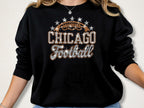 Chicago Football Rhinestone Shirt: Bling Game Day Stadium Outfit