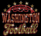 Washington Football Rhinestone Shirt: Sparkling Tailgate Party Outfit