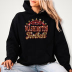 Washington Football Rhinestone Shirt: Sparkling Tailgate Party Outfit