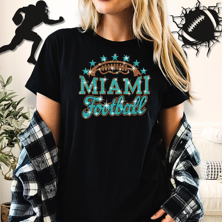 Miami Rhinestone Football Apparel