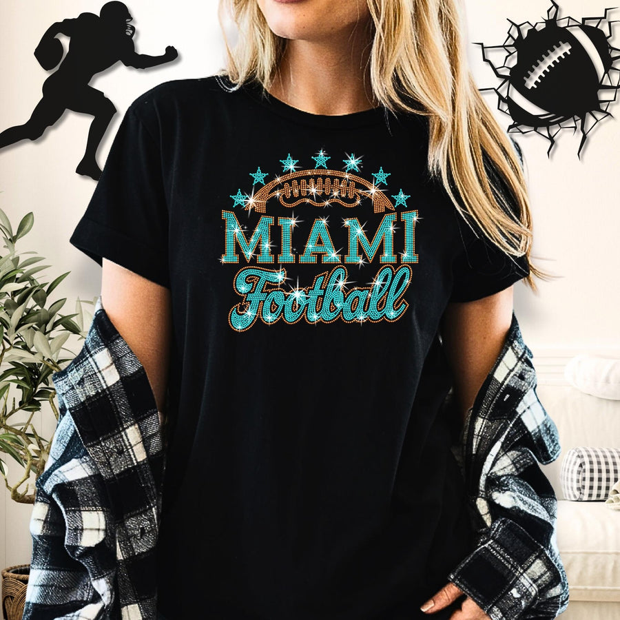 Miami Rhinestone Football Apparel