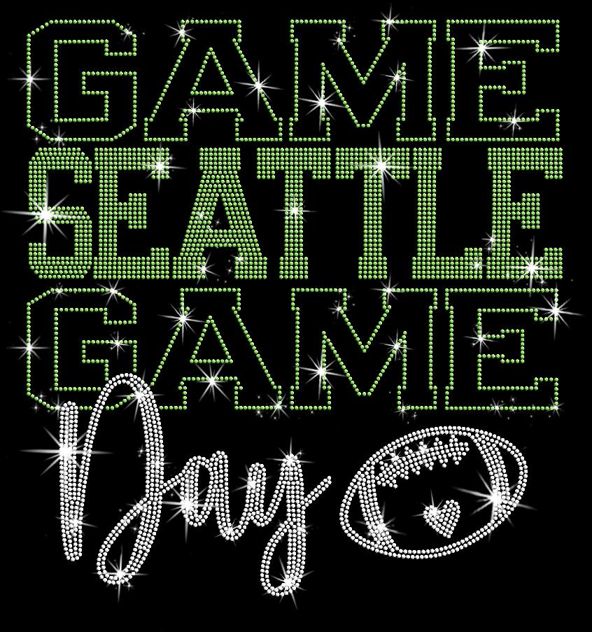 Seattle Rhinestone Game Day Shirt: Seattle Football Fans Outfit