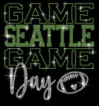 Seattle Rhinestone Game Day Shirt: Seattle Football Fans Outfit