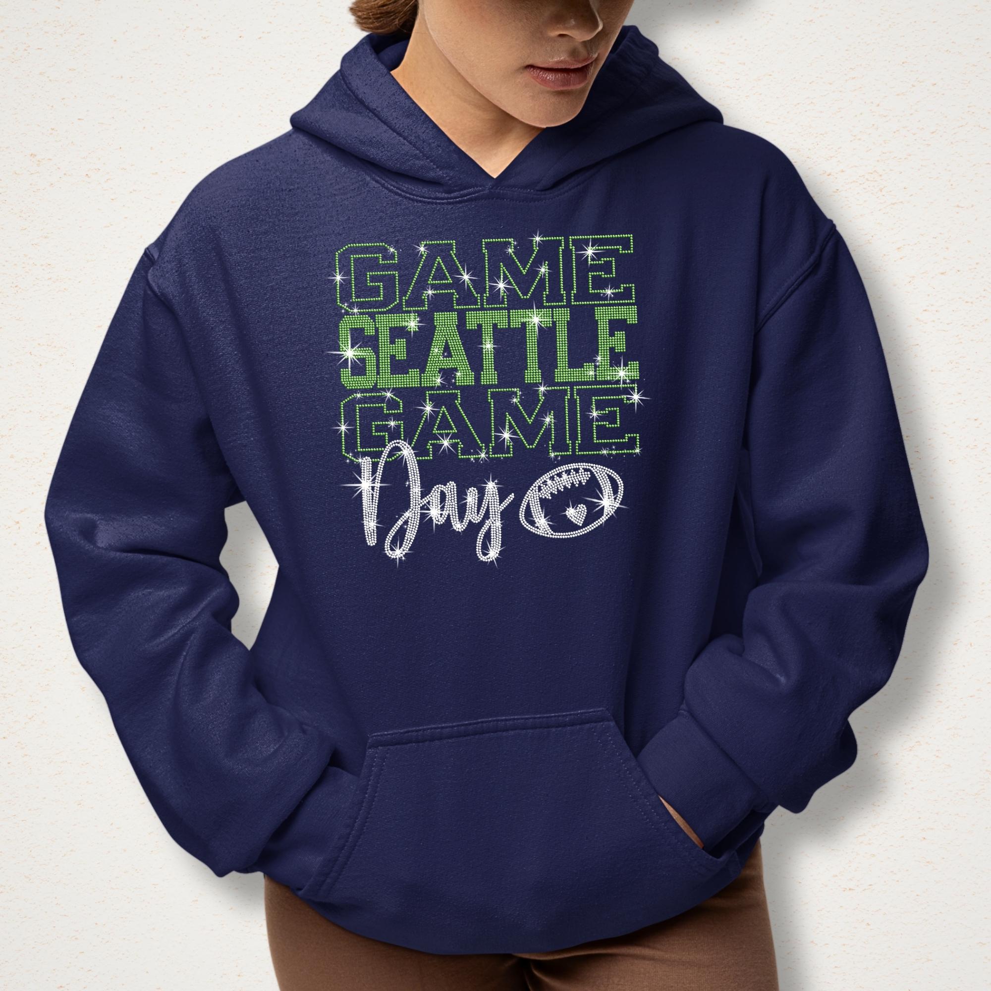 Seattle Rhinestone Game Day Shirt: Seattle Football Fans Outfit