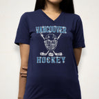 Vancouver Hockey Rhinestone Shirt: Sparkling Hockey Tournament Tee