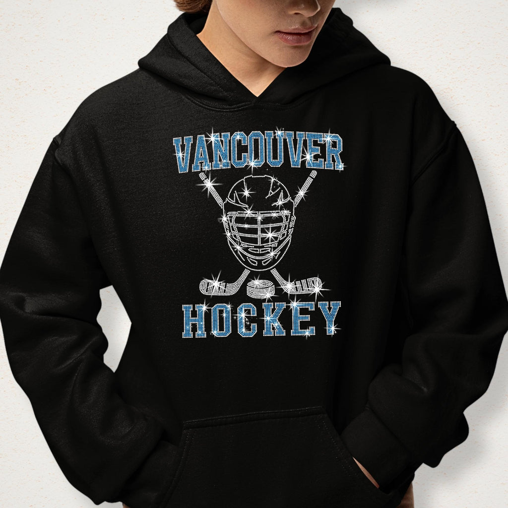Vancouver Hockey Rhinestone Shirt: Sparkling Hockey Tournament Tee