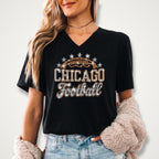 Chicago Football Rhinestone Shirt: Bling Game Day Stadium Outfit