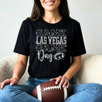 Las Vegas Game Day Shirt: Bling Football Women's Tee & Sweatshirt