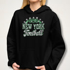 Rhinestone New York Football Shirt: Sparkly Game Day Stadium Wear
