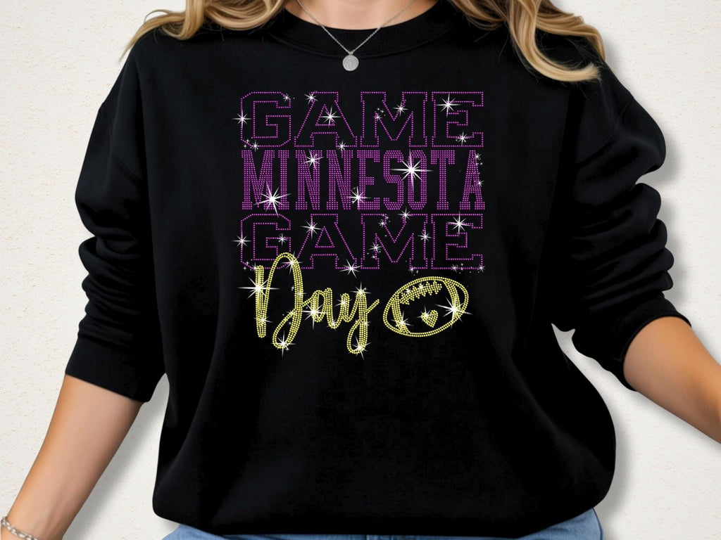 Minnesota Game Day Shirt: Retro Football Sparkle Apparel