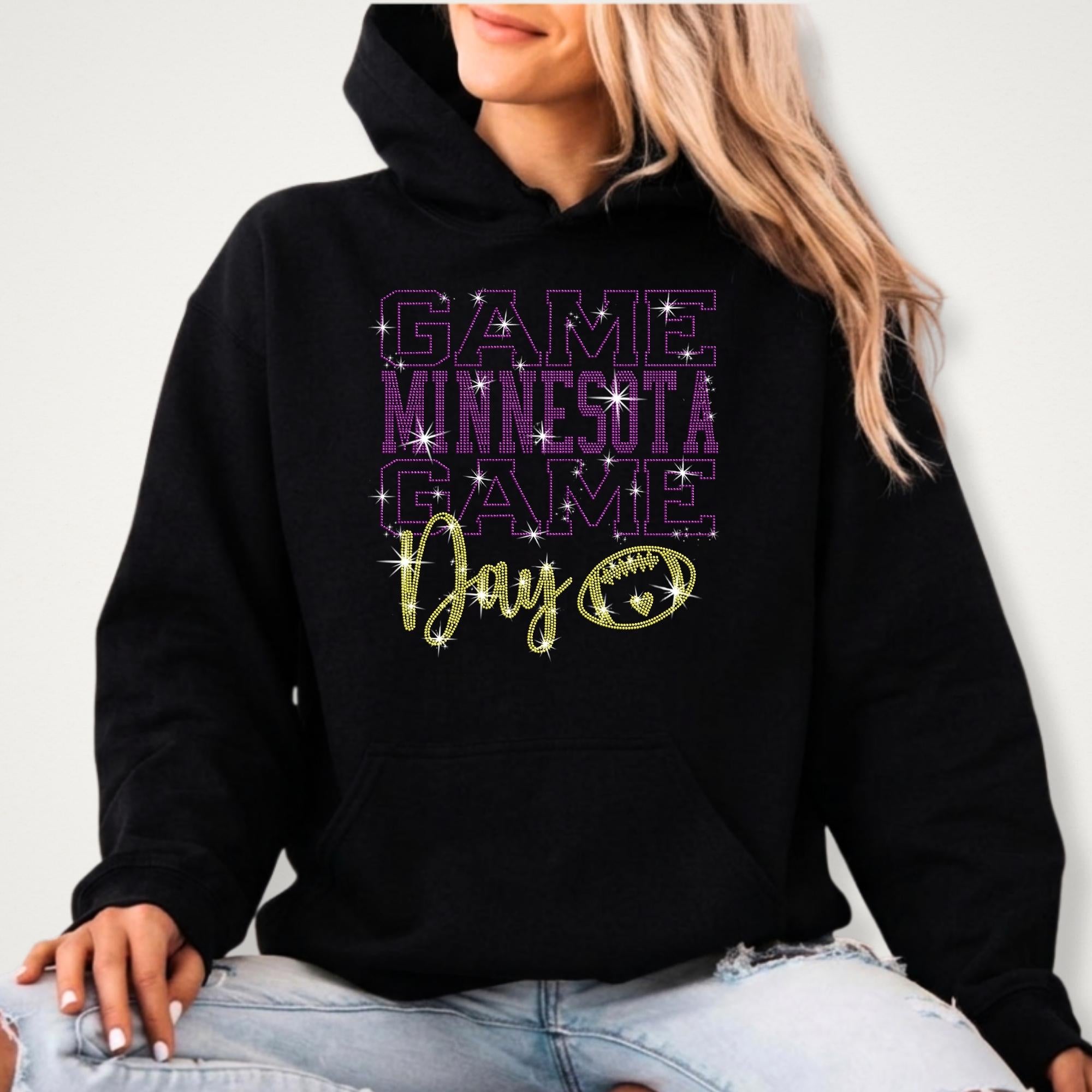 Minnesota Game Day Shirt: Retro Football Sparkle Apparel