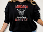 Chicago Rhinestone Hockey Shirt: Sparkly Game Day Women's Tee & Sweatshirt