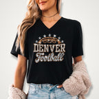 Denver Football Rhinestone Shirt: Sparkly Game Day Stadium Outfit