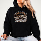 Denver Football Rhinestone Shirt: Sparkly Game Day Stadium Outfit