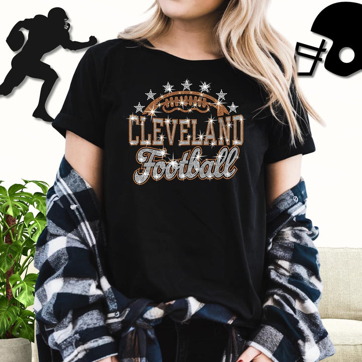 Cleveland Rhinestone Football Apparel