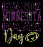 Minnesota Game Day Shirt: Retro Football Sparkle Apparel