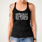 Officially Retired Rhinestone T-Shirt: Sparkly Retirement Gift for Women