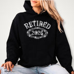 Retired 2026 Rhinestone Shirt: Sparkly Retirement Party Outfit