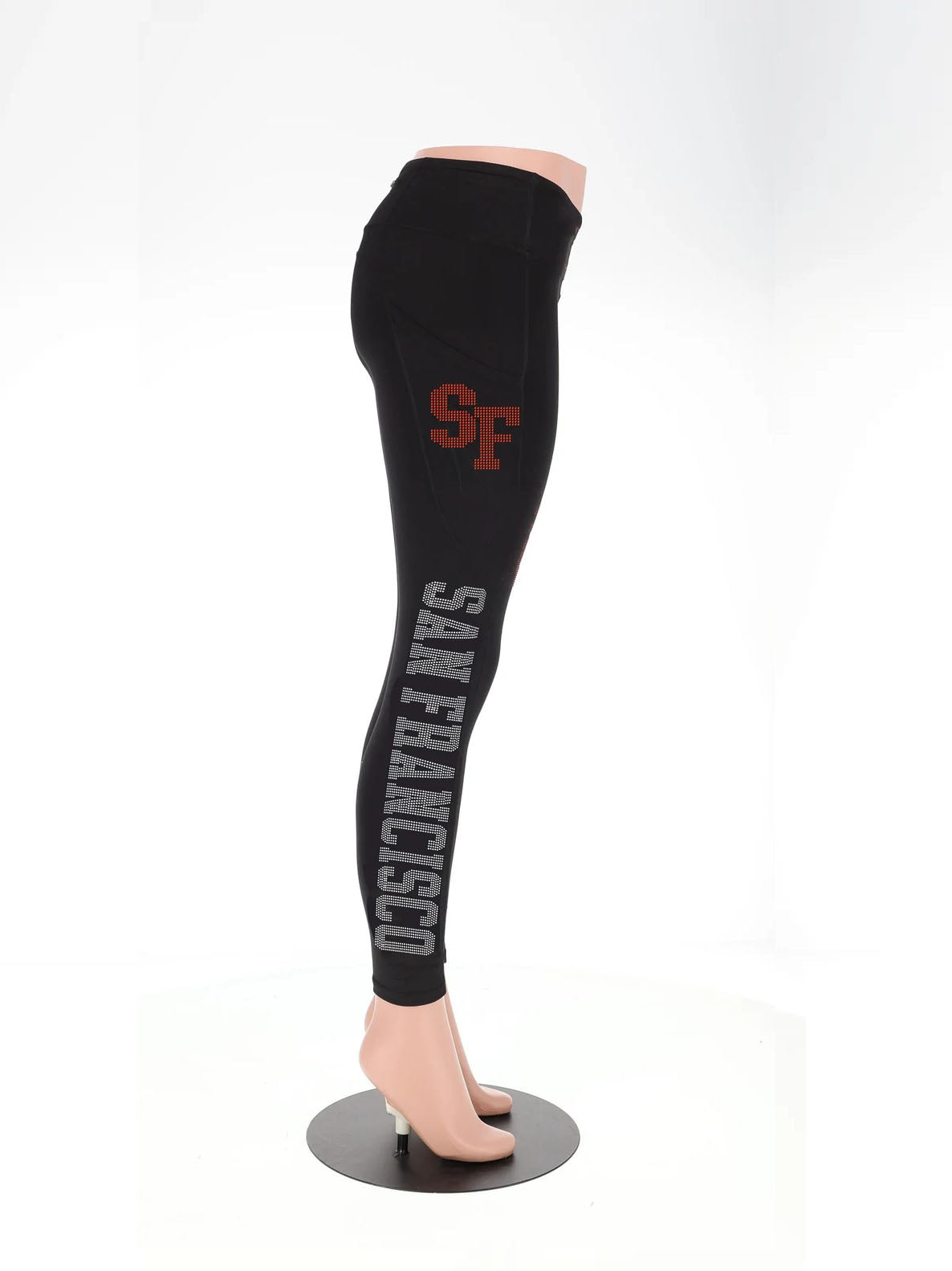 San Francisco Women Active Wear Rhinestone Leggings