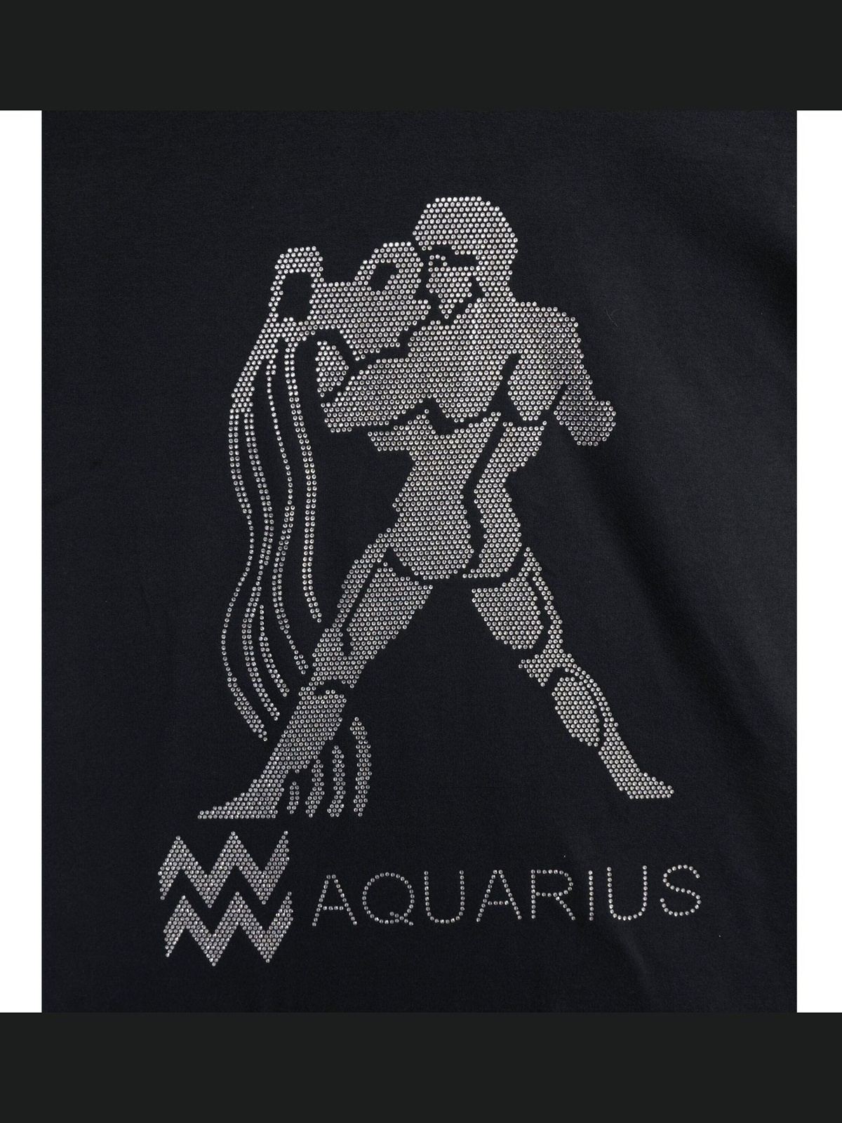 Aquarius Shirt, Zodiac Shirt, Aquarius Rhinestone Gift, ZodiacAquarius Tee, Horoscope Shirt, Birthday Gift Shirt, Bling Bling T-shirt