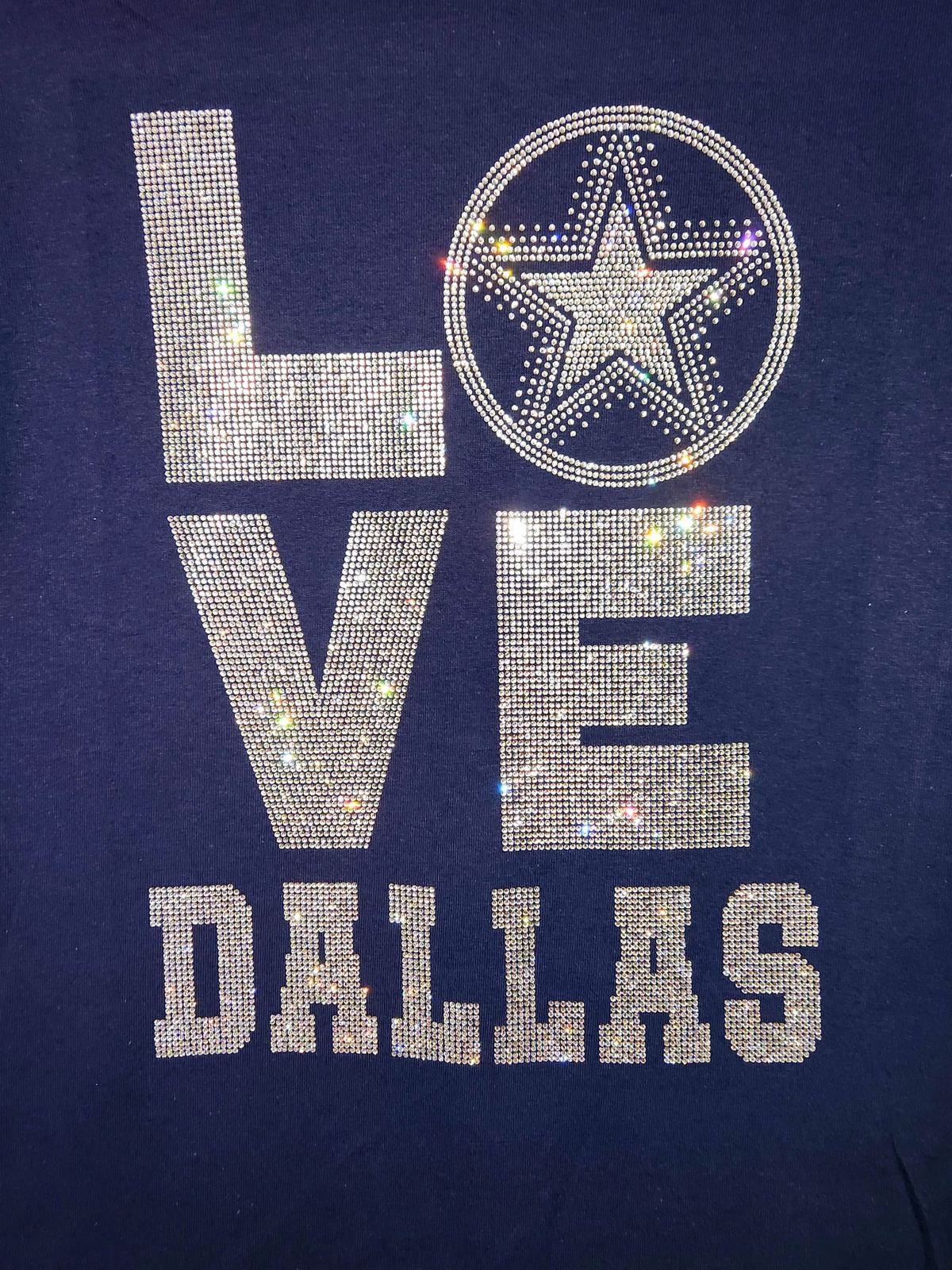 Dallas Shirt, Cowboys Tee, Rhinestone shirt, Bling Bling T-Shirt,Dallas Star, Football tee, Lone star Tee, Dallas fans, Game days Shirt,