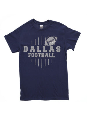 Dallas Shirt, Football T-shirt, Rhinestone Tee, Women Bling Shirt, Game Day Gift, Dem boyz,