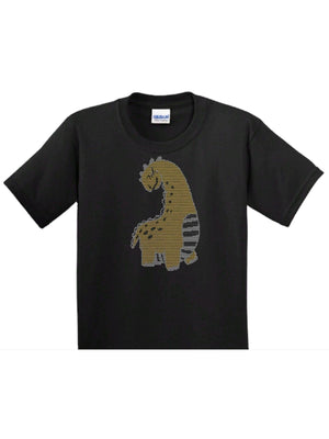 Dinosaur - Lovely Dino Rhinestone Bling Bling Short Sleeve T-shirt for Adults / Youth / Kids