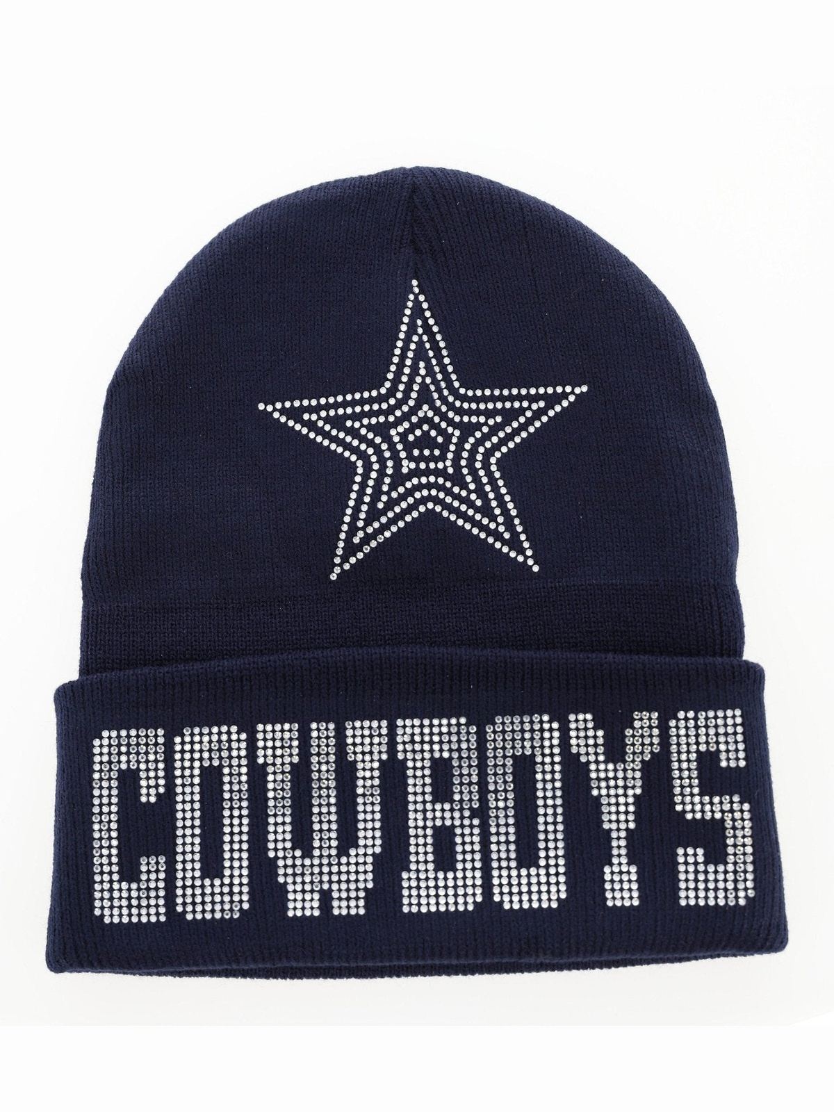 Cowboys with Dallas Star Rhinestone Soft Touch One Size Fits All Seasonal Beanie