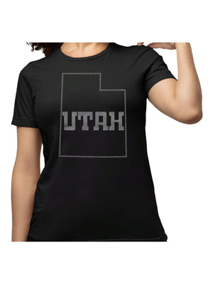 Utah Rhinestone State Map T-shirt, Unisex Tee, Comfort Colors ,