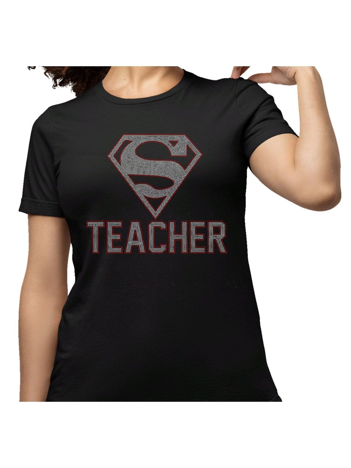 Super Teacher Rhinestone Shirt, Teacher Appreciation Gift, Teacher T-shirts, Teacher Gifts, Teaching Squad Shirt, Kiss Your Brain Shirt,