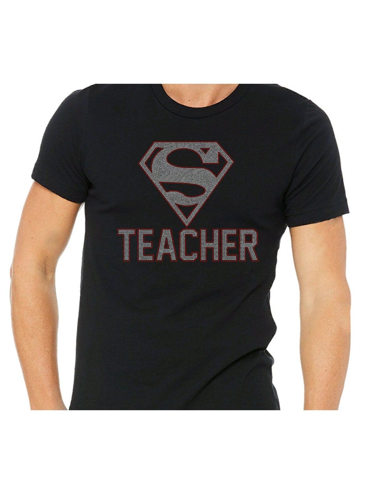 Super Teacher Rhinestone Shirt, Teacher Appreciation Gift, Teacher T-shirts, Teacher Gifts, Teaching Squad Shirt, Kiss Your Brain Shirt,