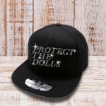 Protect The Dolls Rhinestone Snapback Cap, Gender Equality Hat, Feminist Hat, Human Rights & Social Justice Hat, Gift For Activist Women
