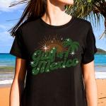 Gulf Of Mexico Always and Forever Rhinestone T-Shirt, Mexico Vacation Tee-Shirt, Mexico Lover Gift, Mexican Beach Shirt for Men or Women