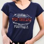 New England Rhinestone T-Shirt, Tailgate Party Glittering Football Fans Shirt, Game Day Bling Bright Tee, Team Fan Design Sparkling Shirt