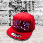 New York Football Rhinestone Snapback Cap, Team Moms Game Day hat, Unique Design Cap for Casual Sportswear, Sport Fans Summer Headwear