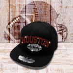 Houston Football Rhinestone Snapback Cap, New Season Sportswear, 80s-90s Classic Dad Cap, Game Day Outdoor Headwear, City Favorite Team Hat