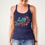 Hello Summer Rhinestone T-Shirt, Happy Summertime Shirt, Beach Shirt for Women, Vacation Shirt, Camping Tee-Shirt, Retro Sunshine Shirt