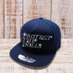 Protect The Dolls Rhinestone Snapback Cap, Gender Equality Hat, Feminist Hat, Human Rights & Social Justice Hat, Gift For Activist Women