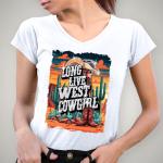 Long Live West Cowgirl Rhinestone and Graphic T-Shirt, Western Country Graphic Tee, Country Concert Shirt, Western Bling Tee