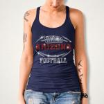 Arizona Rhinestone T-shirt, Bling Football Fan Shirt, Eye-Catching Glitter Football Tee, Team Spirit T-Shirt, Leisure Fashion shirt