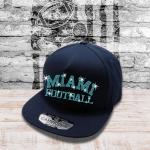 Miami Football Rhinestone Cap, Sport Season Cheer Hat, Fans Game Day Tailgating Cap, Outdoor Headwear Gift for Sports Team Supporters
