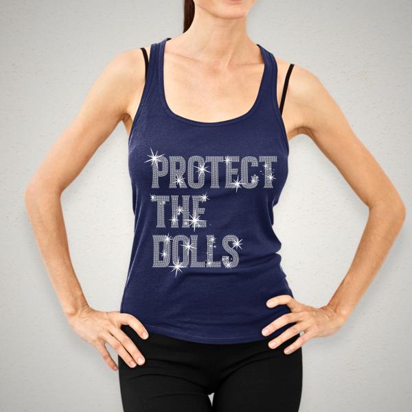 Protect The Dolls Rhinestone T-Shirt, Gender Equality Shirt, Feminist Shirt, Resistance Shirt, Human Rights Tee, Activist Top Shirt