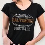 Baltimore Rhinestone T-Shirt, Dazzling Football Team Bling Tee, Eye-Catching Football Team Sparkle Tee-Shirt, Glitter Sports Fan Shirt