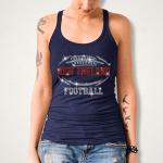 New England Rhinestone T-Shirt, Tailgate Party Glittering Football Fans Shirt, Game Day Bling Bright Tee, Team Fan Design Sparkling Shirt